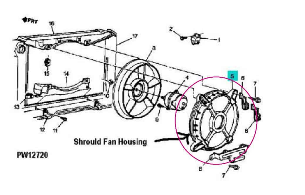 Fan Shrould HOUSING: 83-92 F single fan